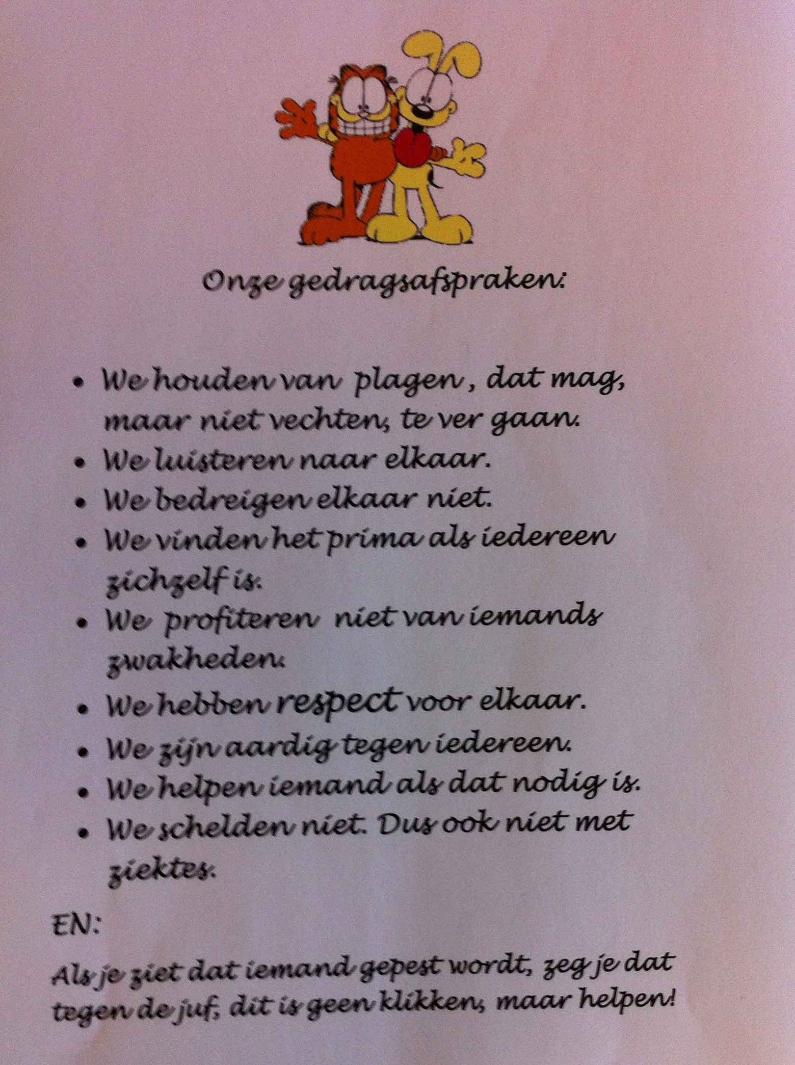 onze gedrags